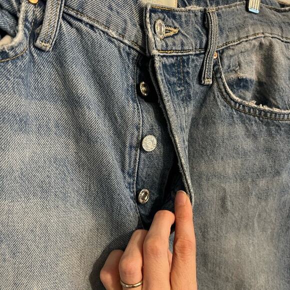 MOTHER The Huffy Skimp High Waist Straight Jeans Hotter on the Other Side 30 - Picture 6 of 12